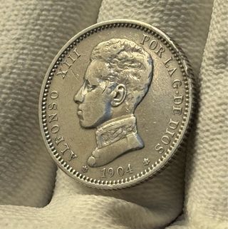 1 Peseta Alfonso XIII 1904