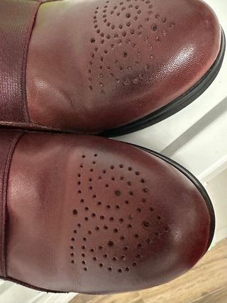 Zapato cuña piel Pitillos marrón