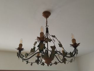 Lámpara de techo vintage hojas