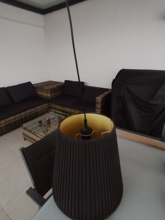 Lámpara de techo negra