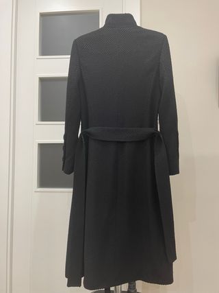 Abrigo Tintoretto Negro Talla 38