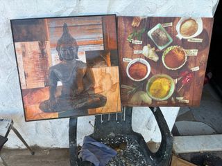 Cuadros decorativos de Buda y especias