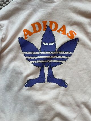 Sudadera Adidas Rosa con Dibujo