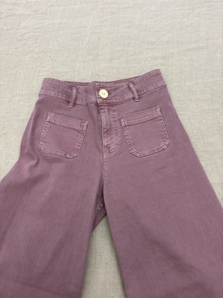 Pantalón Zara Talla 13-14 Morado