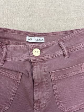 Pantalón Zara Talla 13-14 Morado