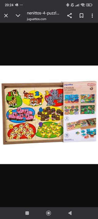 Puzzles de Madera 4 en 1