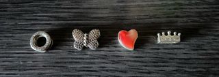 Lote de 4 Charms Pandora 