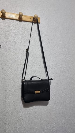 Bolso de mano negro para mujer