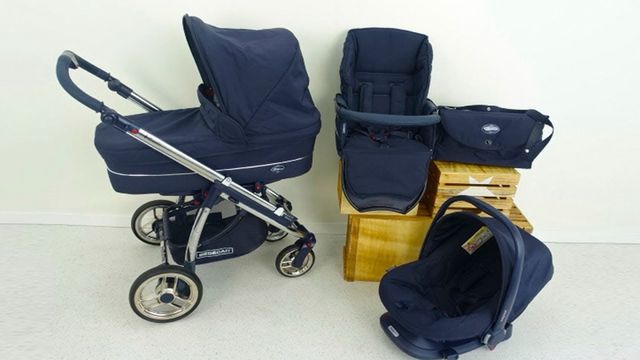 Carro Bebé Bebecar Azul Marino
