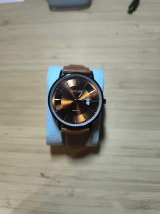 Reloj SKYLINE Hombre Marrón y Dorado