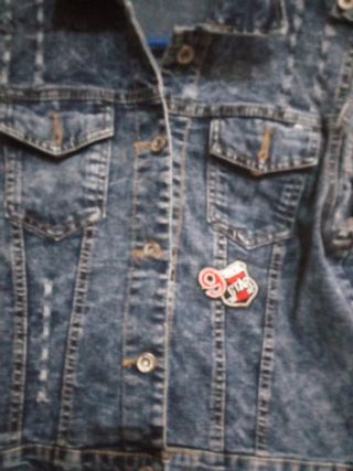 Chaleco vaquero azul talla S