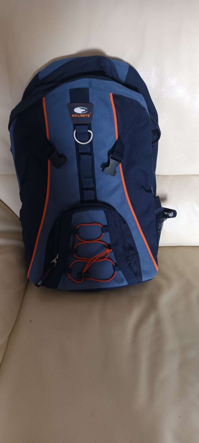 Zaino No Limits blu e arancione