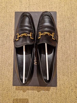 Mocasines Massimo Dutti Negro Mujer Talla 39