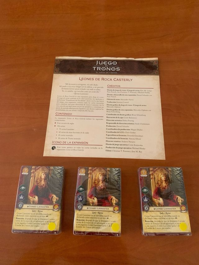 Juego de Tronos: Leones de Roca Casterly + extra