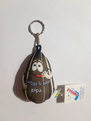 Llavero peluche "Contigo lo paso pipa"