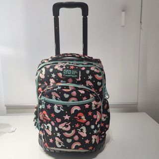 Mochila escolar CoolPack con ruedas. Sirenas