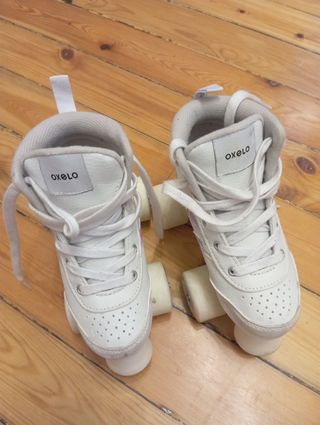 Patines de 4 ruedas blancos
