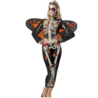 Disfraz Mariposa Gótica Esqueleto con Alas Adulto
