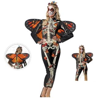 Disfraz Mariposa Gótica Esqueleto con Alas Adulto