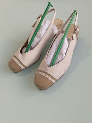 Zapatos señora marfil 37