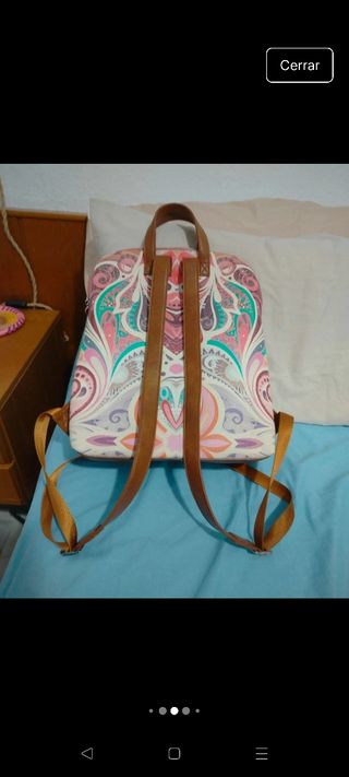 Bolso Mochila Desigual Estampada oferta 19€