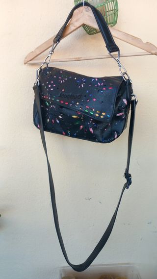 Bolso Desigual Negro Multicolor