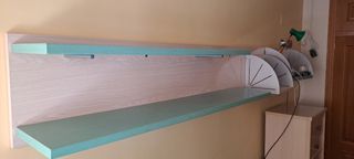 Estanterías de pared madera y metal