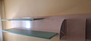 Estanterías de pared madera y metal