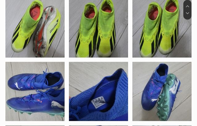 Zapatillas Fútbol Adidas y puma N°38