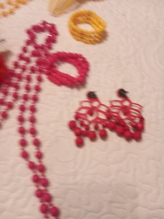 Vestido de flamenca amarillo y fusia