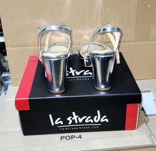 Sandalias La Strada plateadas T39