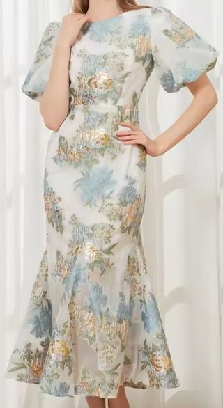 Vestido floral midi