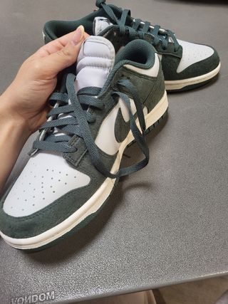 Zapatillas Nike Dunk Low Verdes y Blancas
