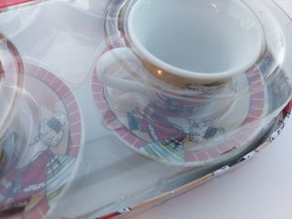 Juego de café navideño 6 tazas