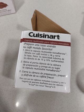 Filtro Cuisinart HomeBarista Reutilizable