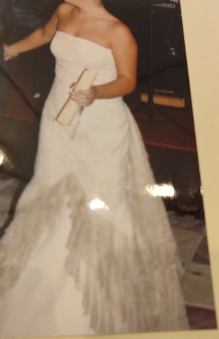 Vestido de Novia Encaje elegante estilo flamenco