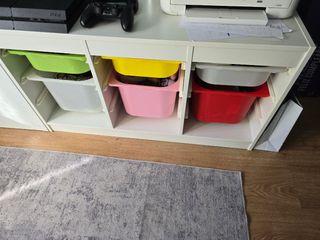 Estantería IKEA con 6 Cajas Almacenaje