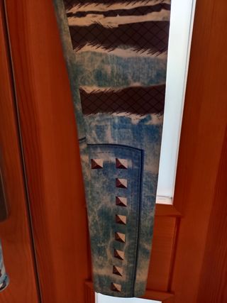 Leggings estampados azules y grises
