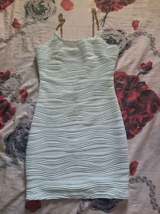 Vestito tubino donna con catene oro