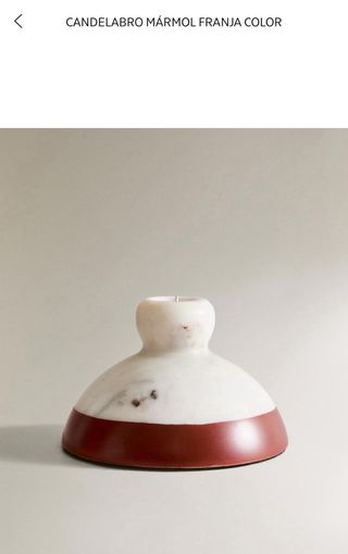 Candelieri in marmo bianco terracotta Zara Home