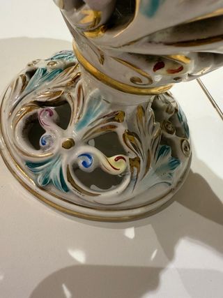 Jarrón Capo di Monte Porcelana Multicolor