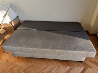 Sofá-cama gris Ikea