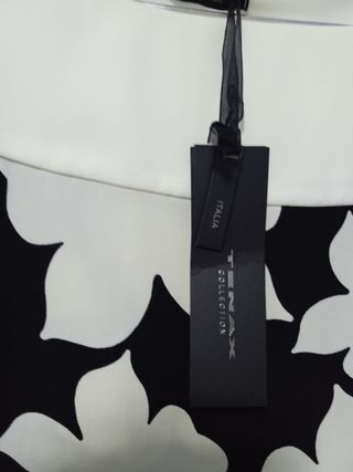 Blusón con mariposas blanco y negro NUEVO 