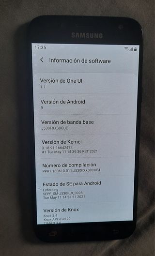 Samsung Galaxy J5 2017 SM-J530F Negro. Sin cargado