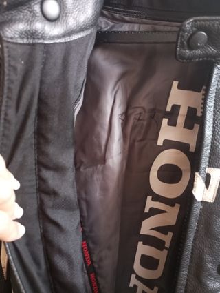 Chaqueta Honda Negra Moto
