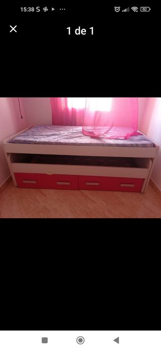 Cama nido con 2 cajones amplios