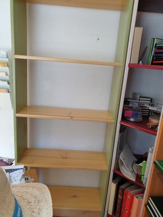 ESTANTERIA RINCONERA BICOLOR MADERA DE PINO MACIZO