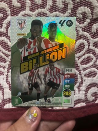 Carta Panini Billion Williams - Nico Williams
