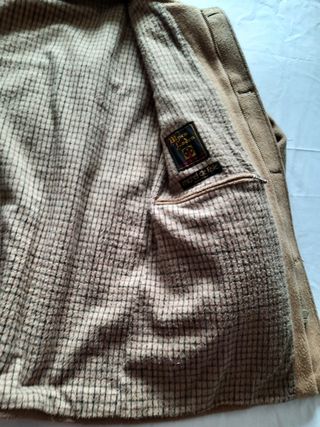 Abrigo de lana beige