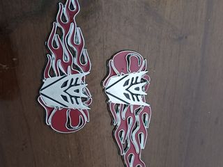 Emblemi Transformers Fiamma Rosso Argento
